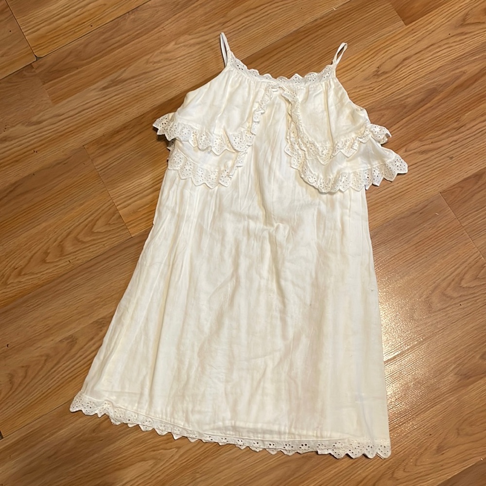 Vintage, ivory eyelet and cotton spaghetti strap dress 😍
